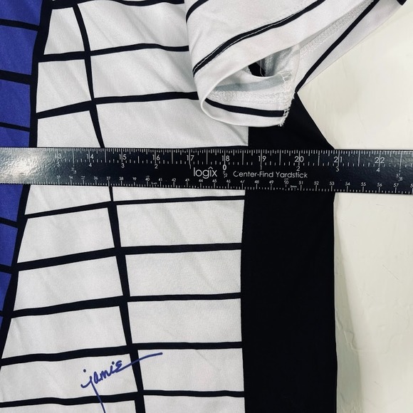 Jamie Sadock Womens Golf Athleisure 1/4 Zip Pullover Polo Shirt Striped Size XL‎ - Picture 5 of 9